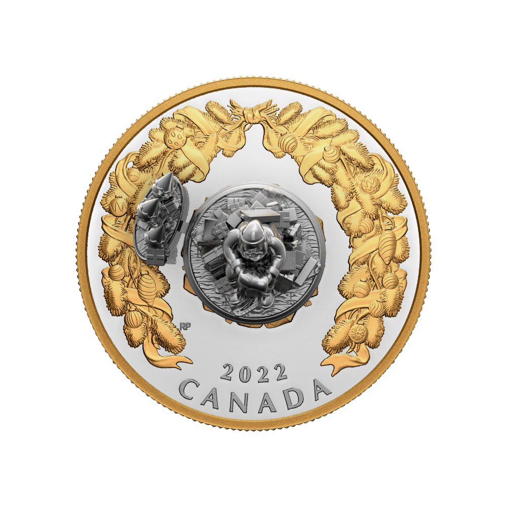 HOLIDAY SPLENDOUR 5 Oz Silver Coin $50 Canada 2022