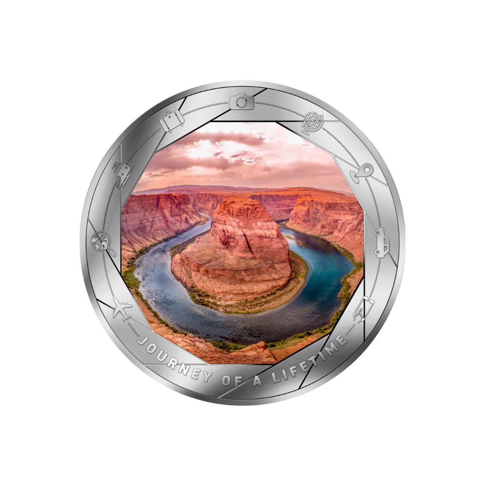 HORSESHOE BEND Journey of Lifetime 1 Oz Silver Coin 1000 Francs Cameroon 2025