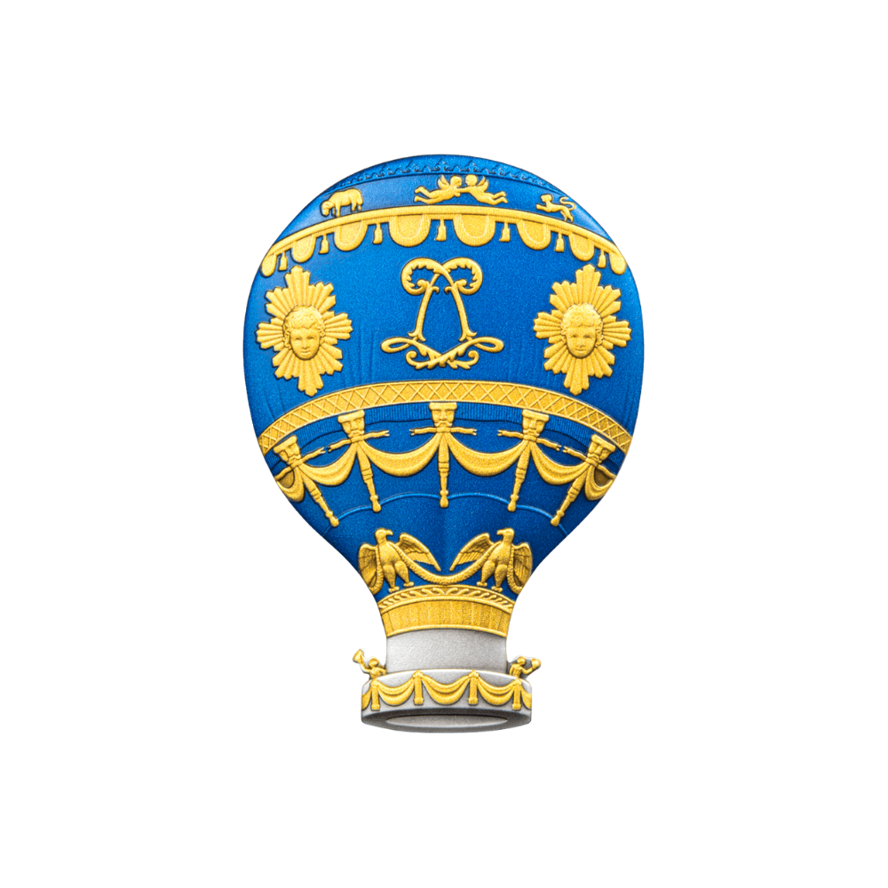 HOT AIR BALLOON 2 Oz Silver Coin 25 Francs Burundi 2023