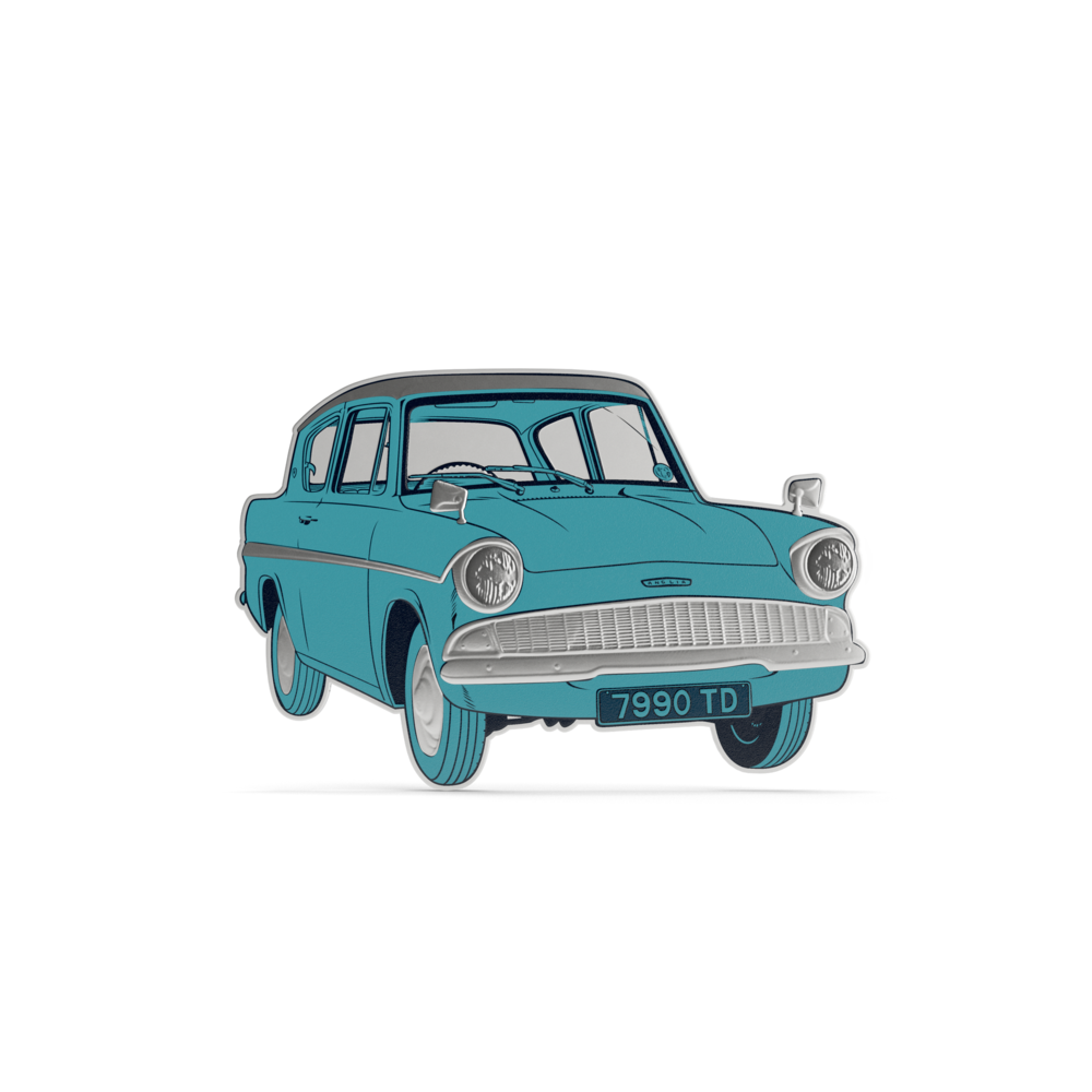 HARRY POTTER™ Ford Anglia Silver Coin - Agoro By New Zealand Mint