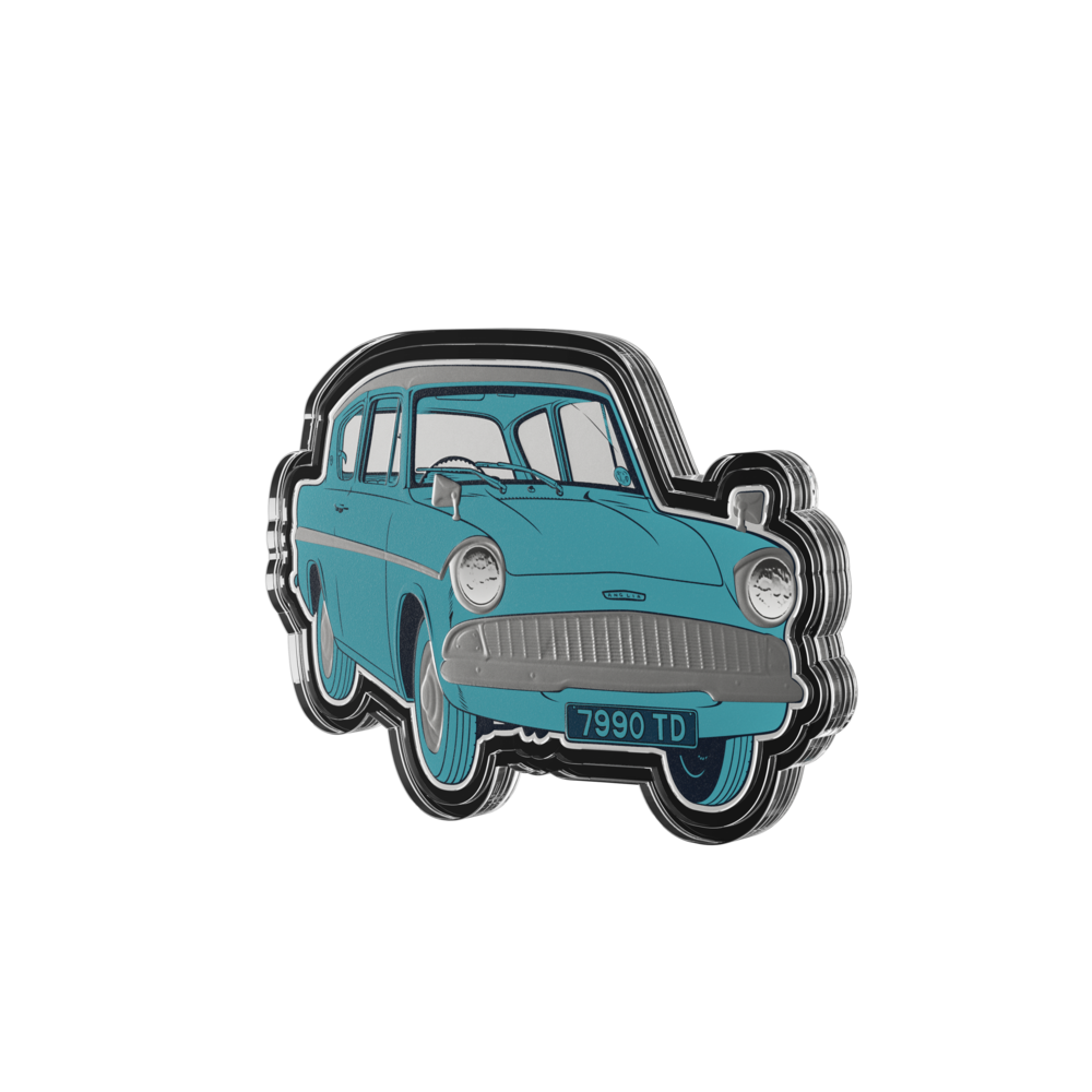 HARRY POTTER™ Ford Anglia Silver Coin