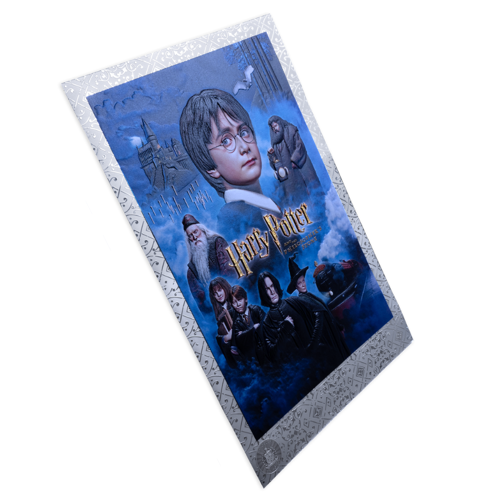 Harry Potter Movie Poster 25 Years of Magic 1 Oz Silver Foil 2026 MDM