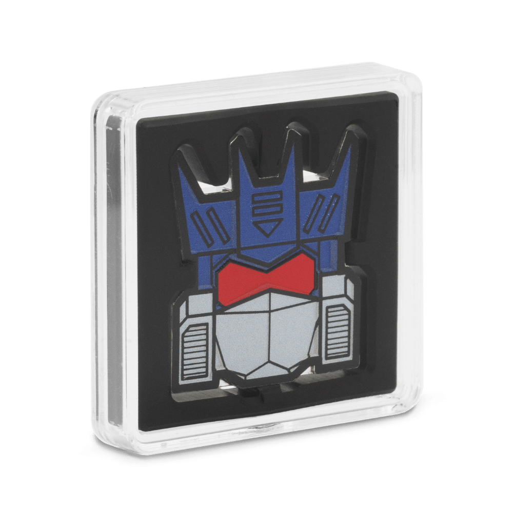Transformers Heads Soundwave 1 Oz Silver Coin capsule - Agoro New Zealand Mint