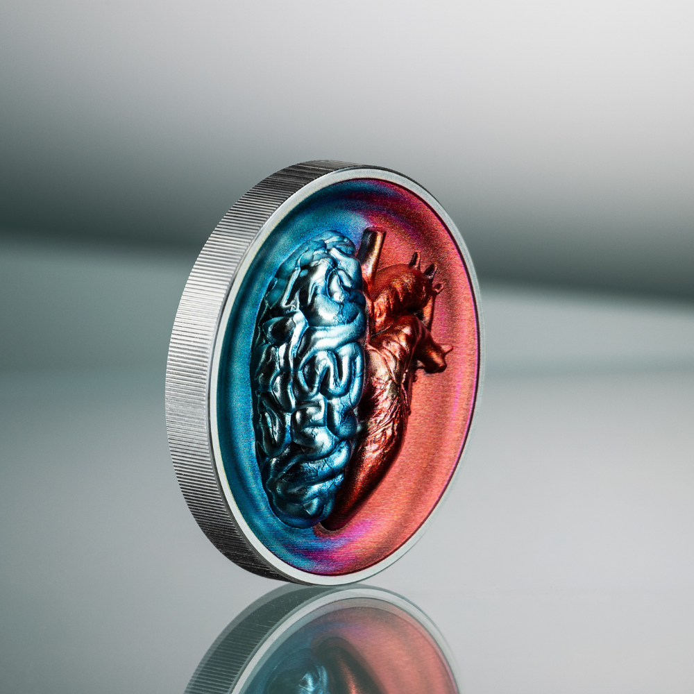 Head vs. Heart 2 oz Silver Coin 2026