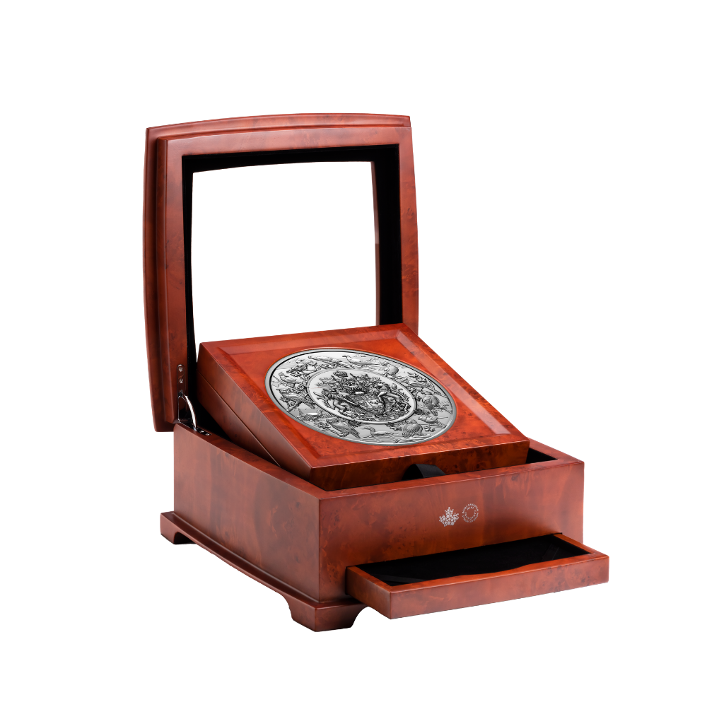 Heraldic Landscape Birds of Canada 5 Kilo Silver Coin $500 Canada 2024