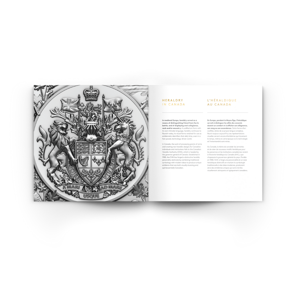 Heraldic Landscape Birds of Canada 5 Kilo Silver Coin $500 Canada 2024