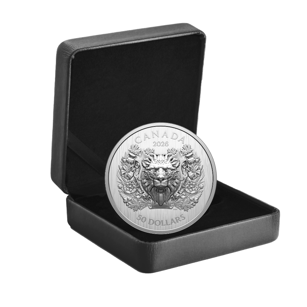 Heraldic Lion Pure Silver EHR/UHR Coin Canada 2026 Royal Canadian Mint