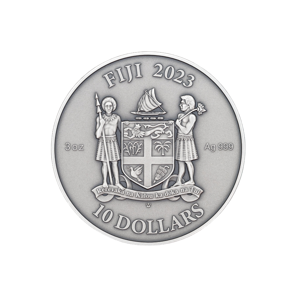 INDIAN Mandala Art 3 Oz Silver Coin $10 Fiji 2023