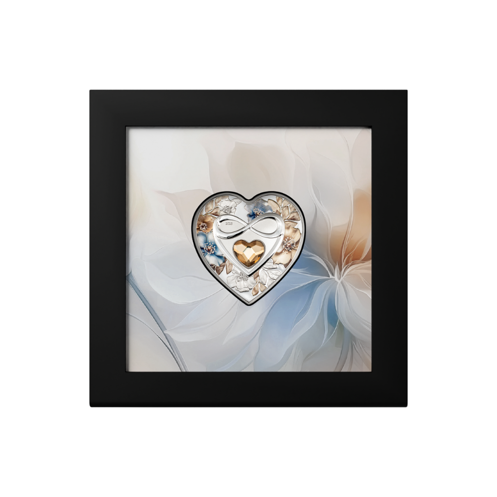 INFINITY Brilliant Love Silver Coin $5 Cook Islands 2025