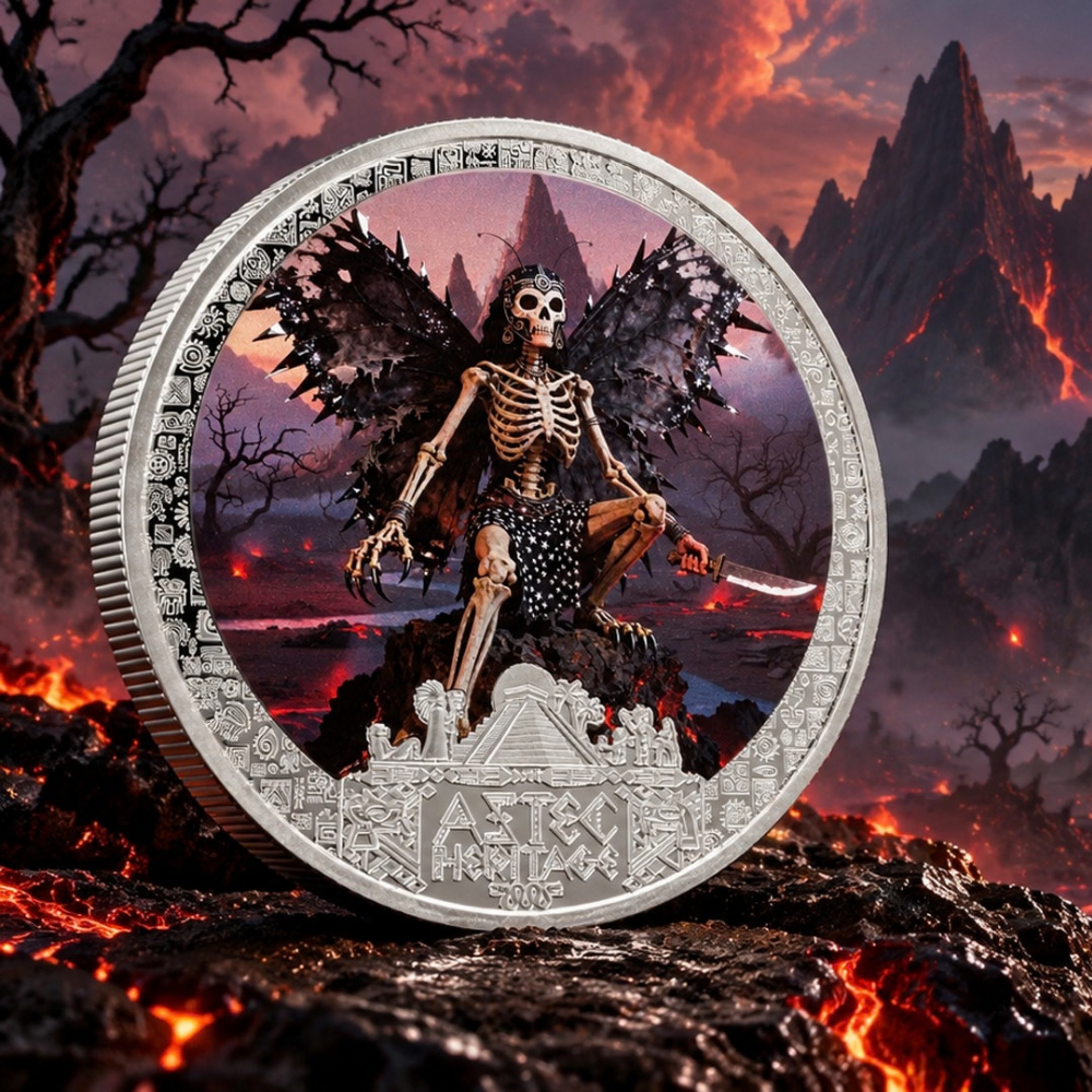 Itzpapalotl Aztec Heritage series 1/2 Oz Silver Coin 2026 popcoins