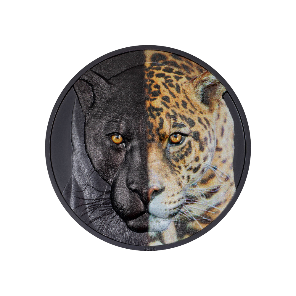 JAGUAR Day and Night 3 Oz Silver Coin $20 Palau 2023 - Parthava Coin