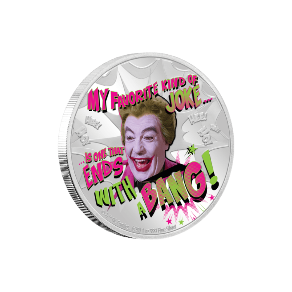 JOKER Batman 1966 1 Oz Silver Coin $2 Niue 2020 - Agoro By New