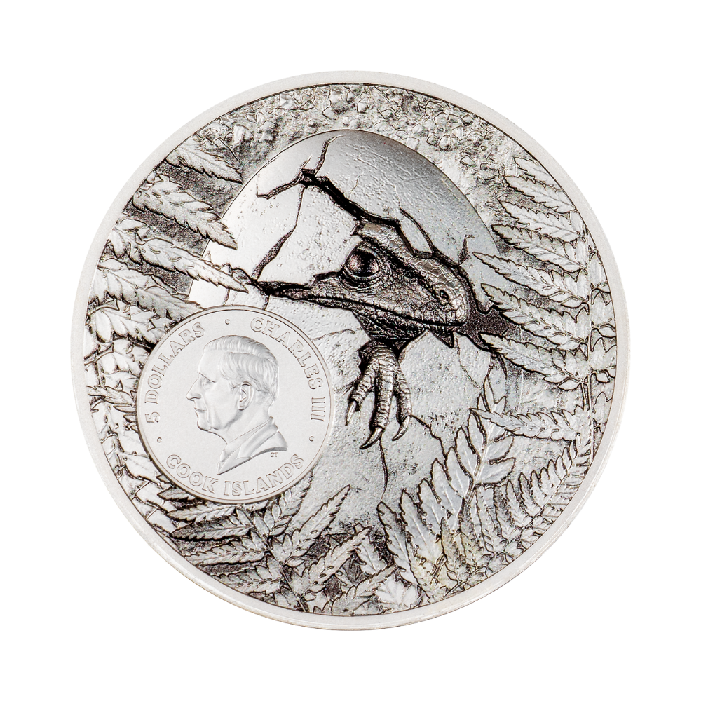 Jurassic Relics Carcharodontosaurus 1 oz Silver Coin 2026