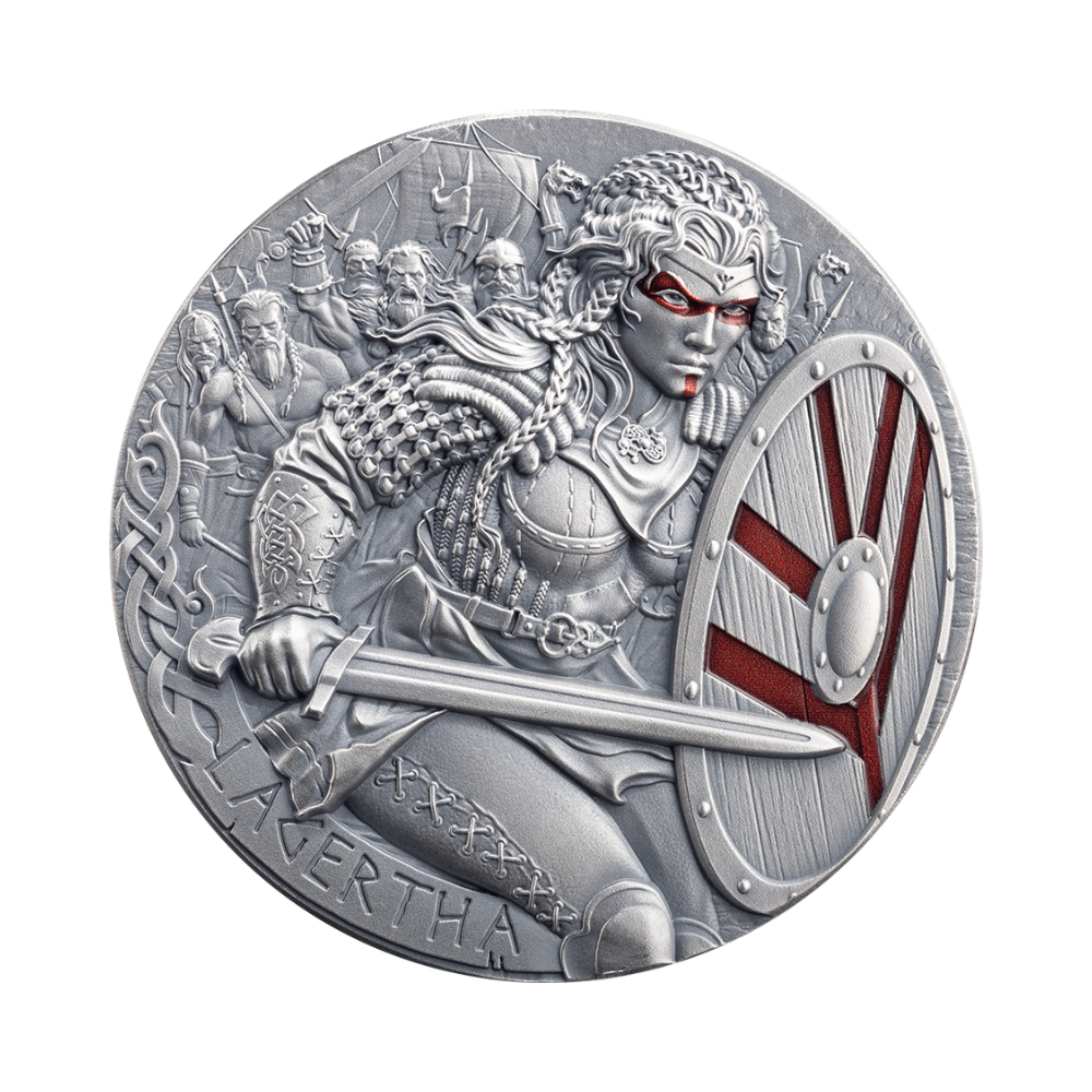 Lagertha The Way To Valhalla 2 Oz Silver Coin 2026 Mint XXI