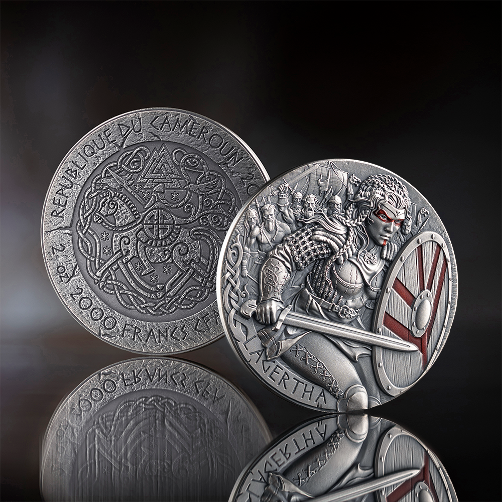 Lagertha The Way To Valhalla 2 Oz Silver Coin 2026 Mint XXI