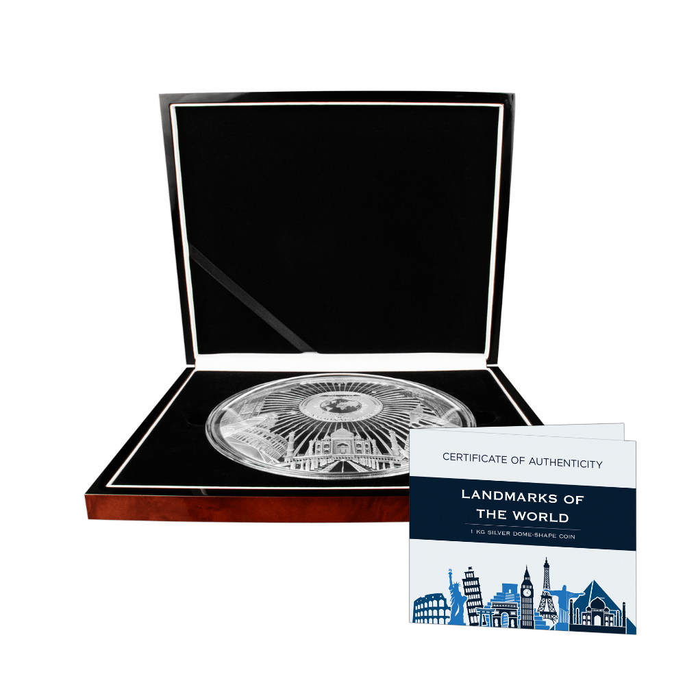 LANDMARK OF THE WORLD 1 Kg Kilo Silver Coin $25 Barbados 2024