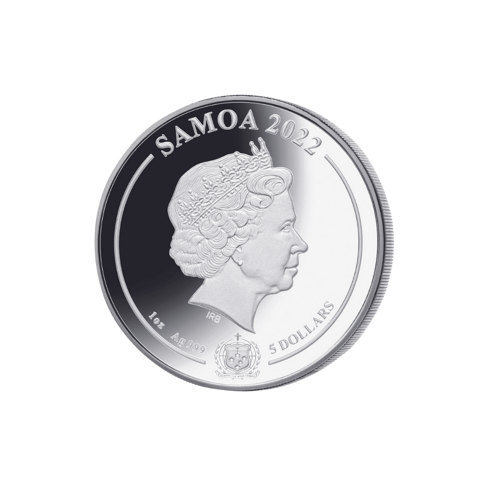 LEGEND OF KING ARTHUR Set 4 oz Silver Coins(4x1 oz) $5 Samoa 2022