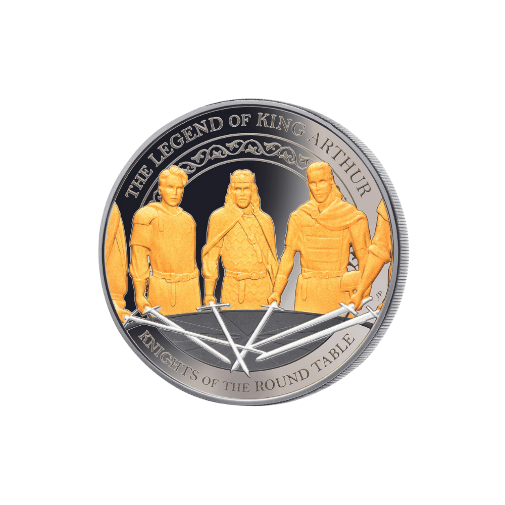 LEGEND OF KING ARTHUR Set 4 oz Silver Coins(4x1 oz) $5 Samoa 2022