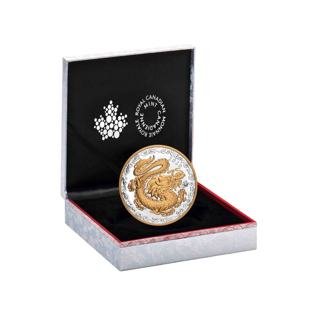 LUCKY DRAGON 1/2 Kilo Silver Coin $125 Canada 2020