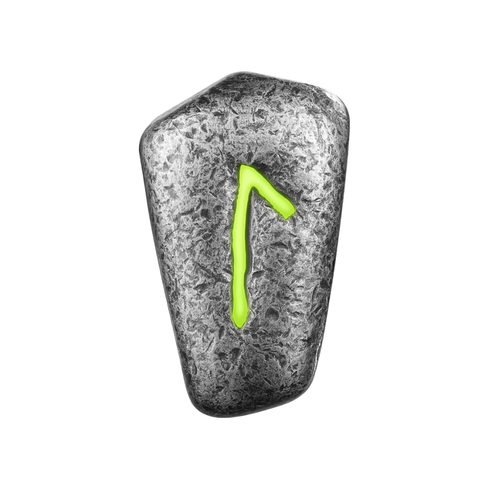 Laguz Cast Rune 1 Oz Silver Cast Bar 2024 Germania Mint