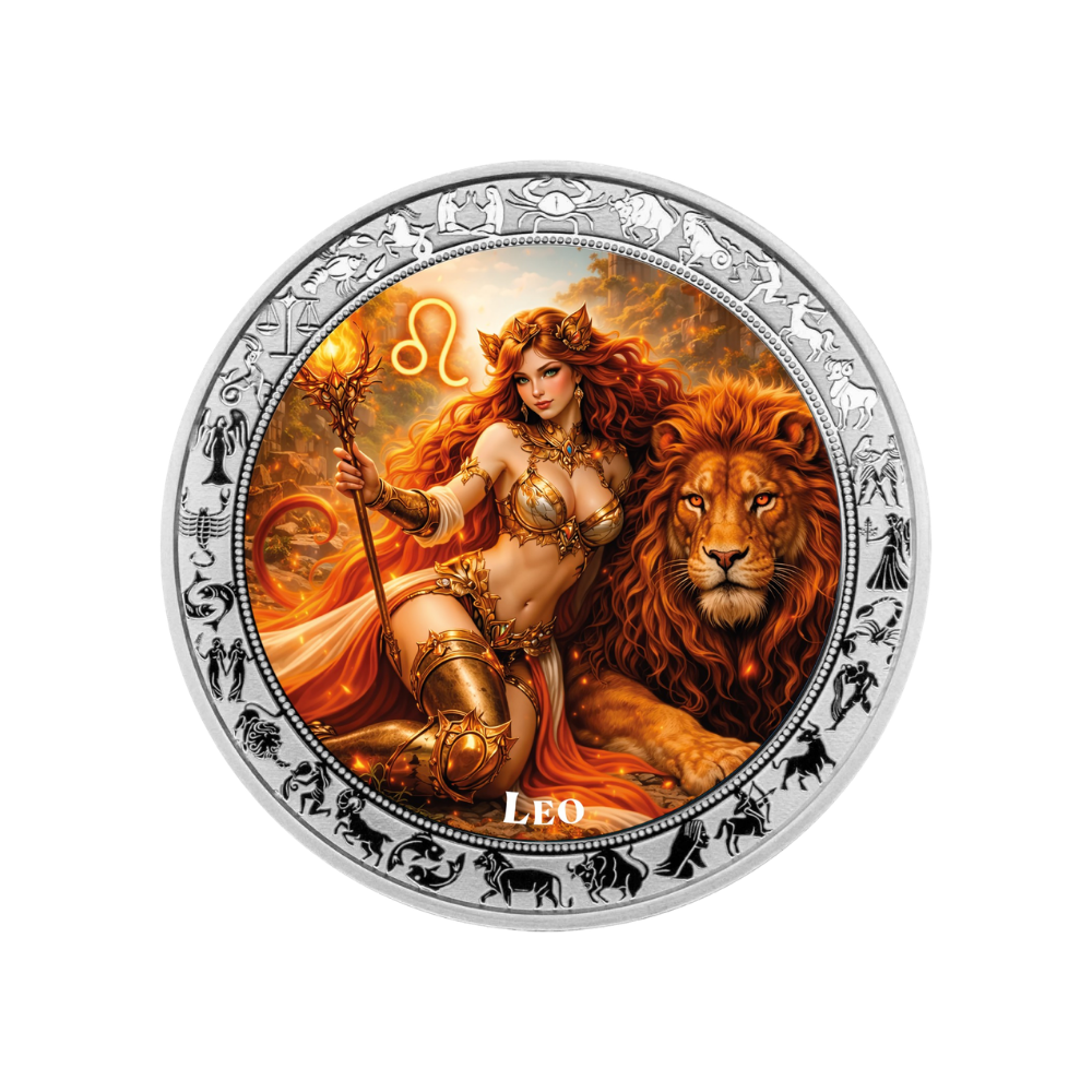 Leo Goddesses Zodiac series 1 Oz Silver Coin 2026 PopCoins