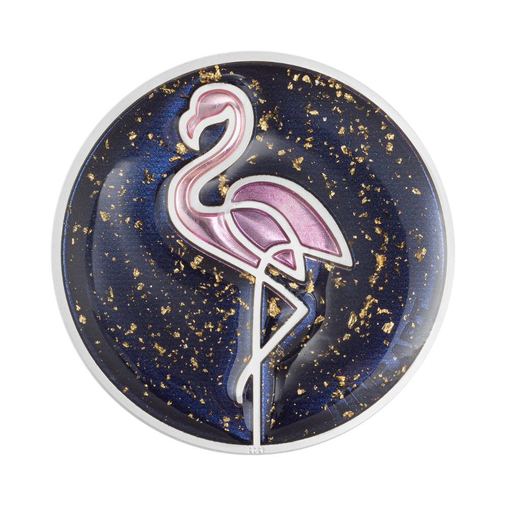 Line Art Flamingo 1 oz Silver Coin 2026