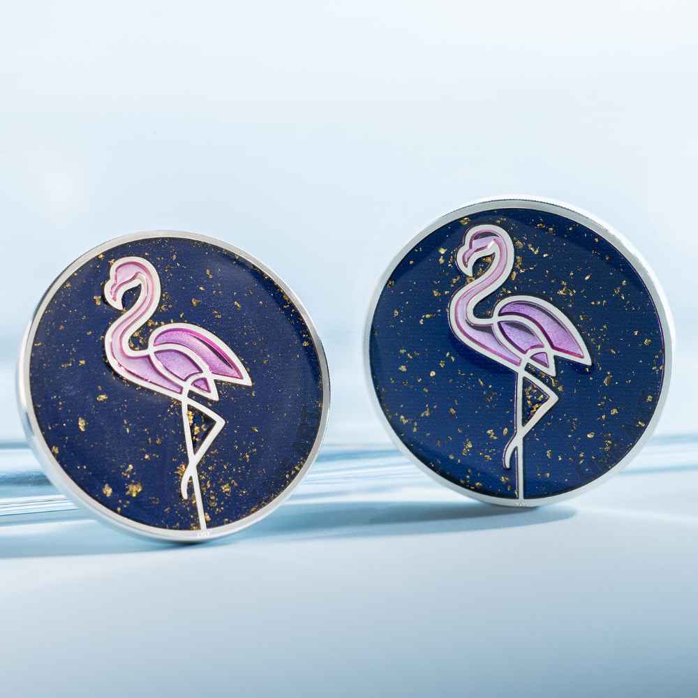Line Art Flamingo 1 oz Silver Coin 2026