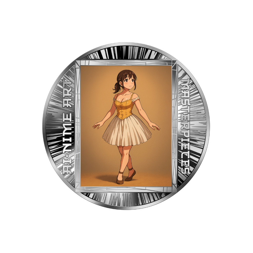 Little Dancer of Fourteen Years AI-nime Art Masterpieces Silver Coin 2025 popcoins