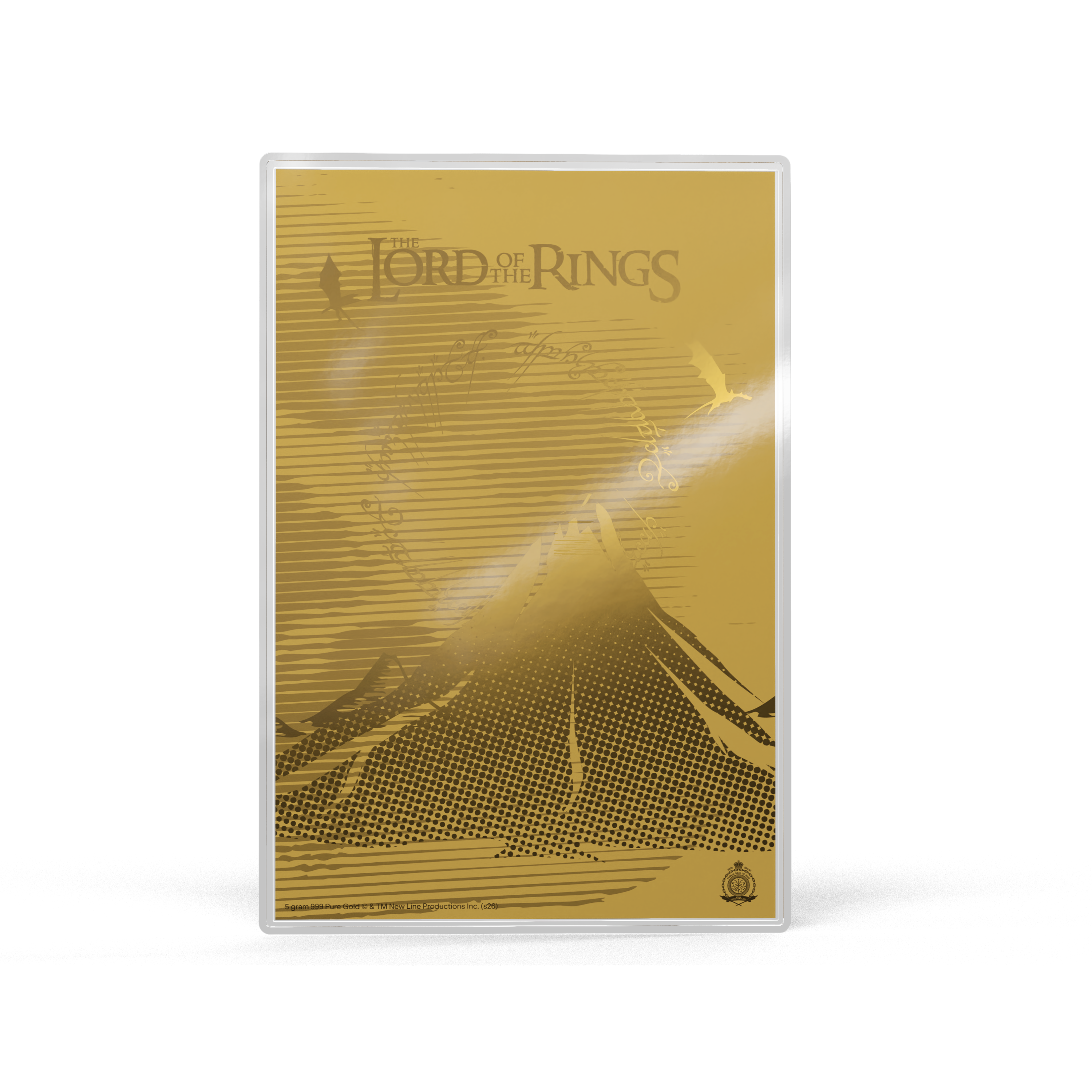 THE LORD OF THE RINGS Frodo's Journey Silver Collectible Foil AGORO