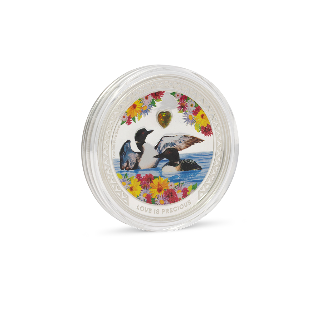 Love is Precious Great Northern Diver Silver Coin