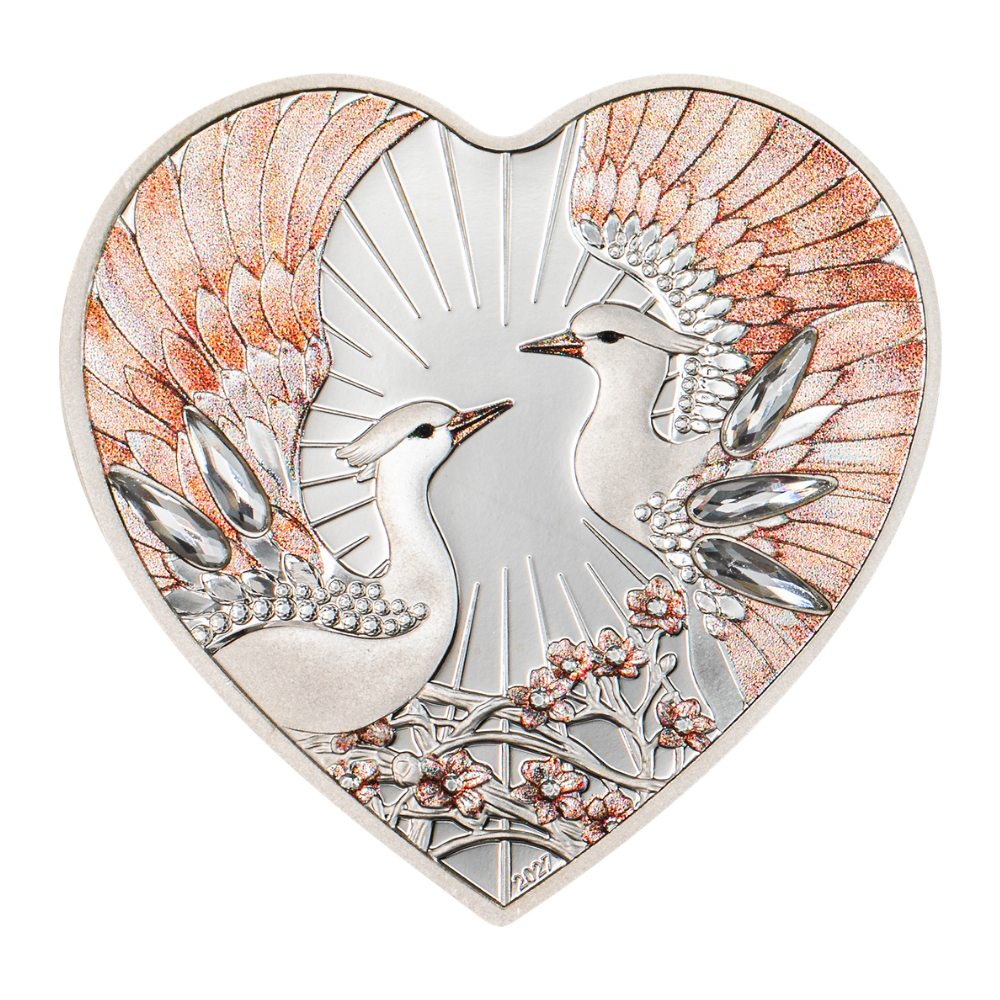 Lovebirds Brilliant Love Silver Coin 2027 CIT COIN INVEST AG