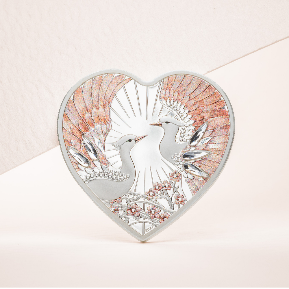 Lovebirds Brilliant Love Silver Coin 2027 CIT COIN INVEST AG