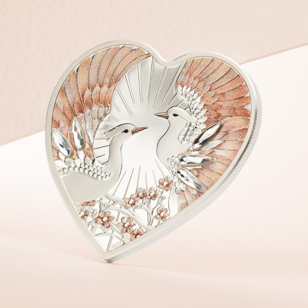 Lovebirds Brilliant Love Silver Coin 2027 CIT COIN INVEST AG