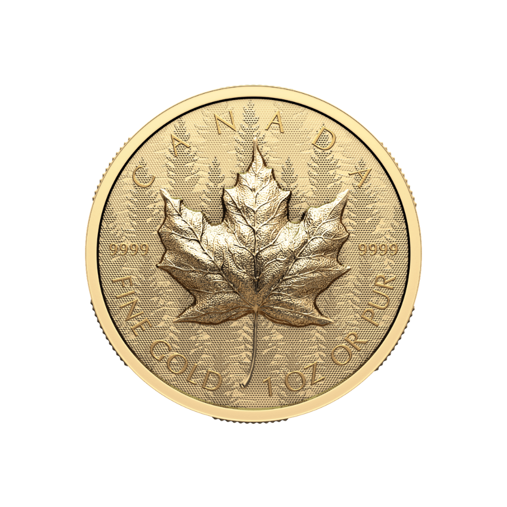 MAPLE LEAF Ultra High Relief 1 Oz Gold Coin $200 Canada 2024