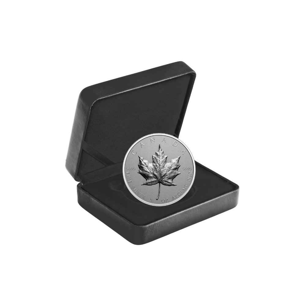 MAPLE LEAF Ultra High Relief 5 Oz Silver Coin $50 Canada 2022