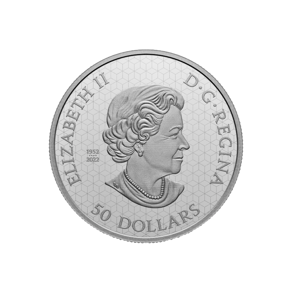 MAPLE LEAVES IN MOTION 35th Anniversary 5 Oz Silver Coin $50 Canada 2023