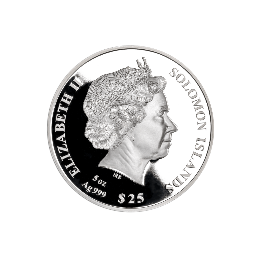 MARCO POLO 5 Oz Silver Coin $25 Solomon Islands 2024