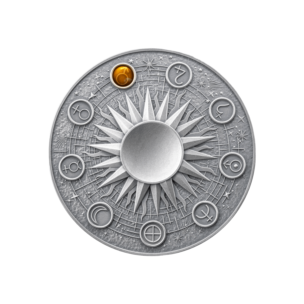 MARS Solar System 2 Oz Silver Coin 10 Cedis Ghana 2024