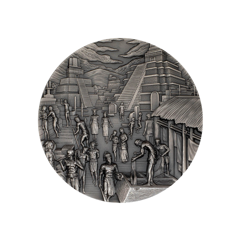 MAYANS Lost Civilizations 2 Oz Silver Coin $10 Palau 2023