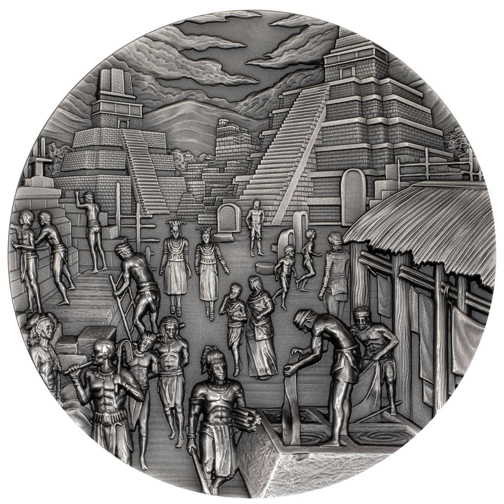 MAYANS Lost Civilizations 5 Oz Silver Coin $25 Palau 2025 - PARTHAVA COIN
