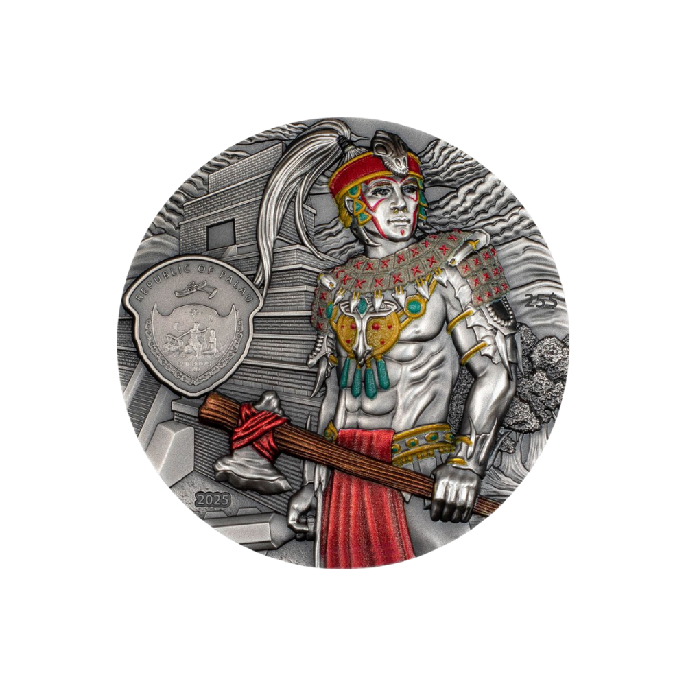 MAYANS Lost Civilizations 5 Oz Silver Coin $25 Palau 2025