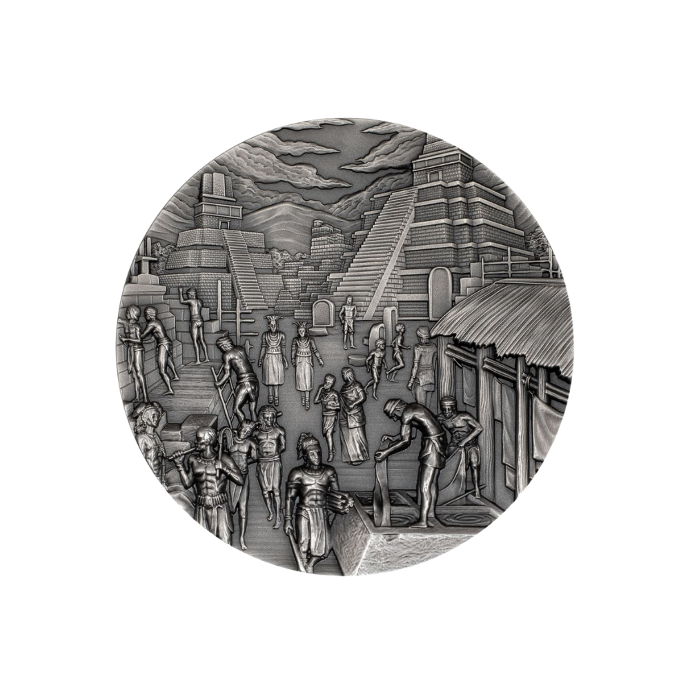 MAYANS Lost Civilizations 5 Oz Silver Coin $25 Palau 2025