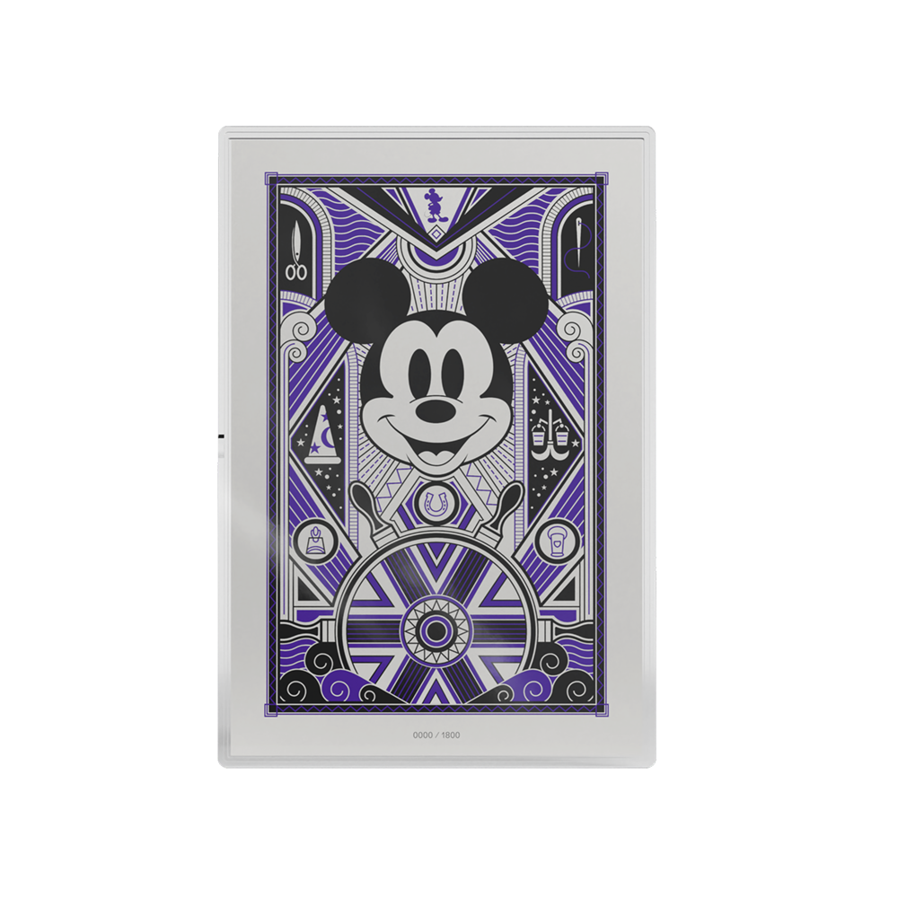Mickey Mouse: Art Deco Silver Collectible Foil Agoro