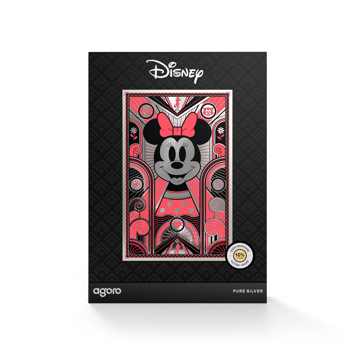 Minnie Mouse: Art Deco Silver Collectible Foil Agoro