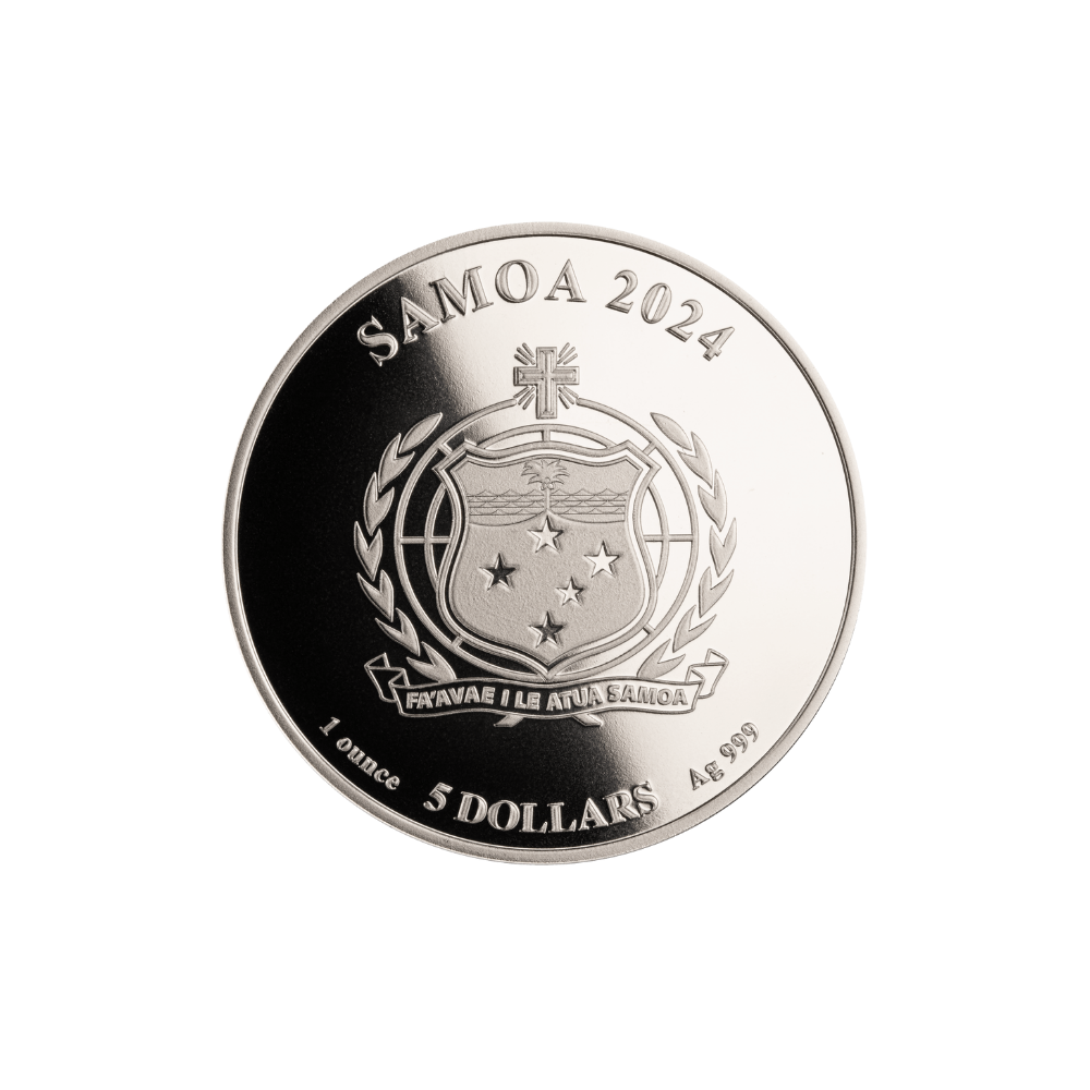 MONOPOLY "Rise to Wealth" 1 Oz Silver Coin $5 Samoa 2024