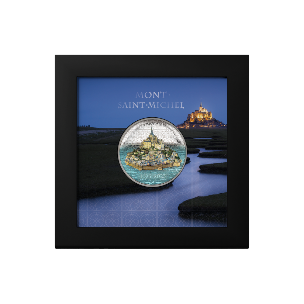 MONT SAINT MICHEL 2 Oz Silver Coin $10 Cook Islands 2023
