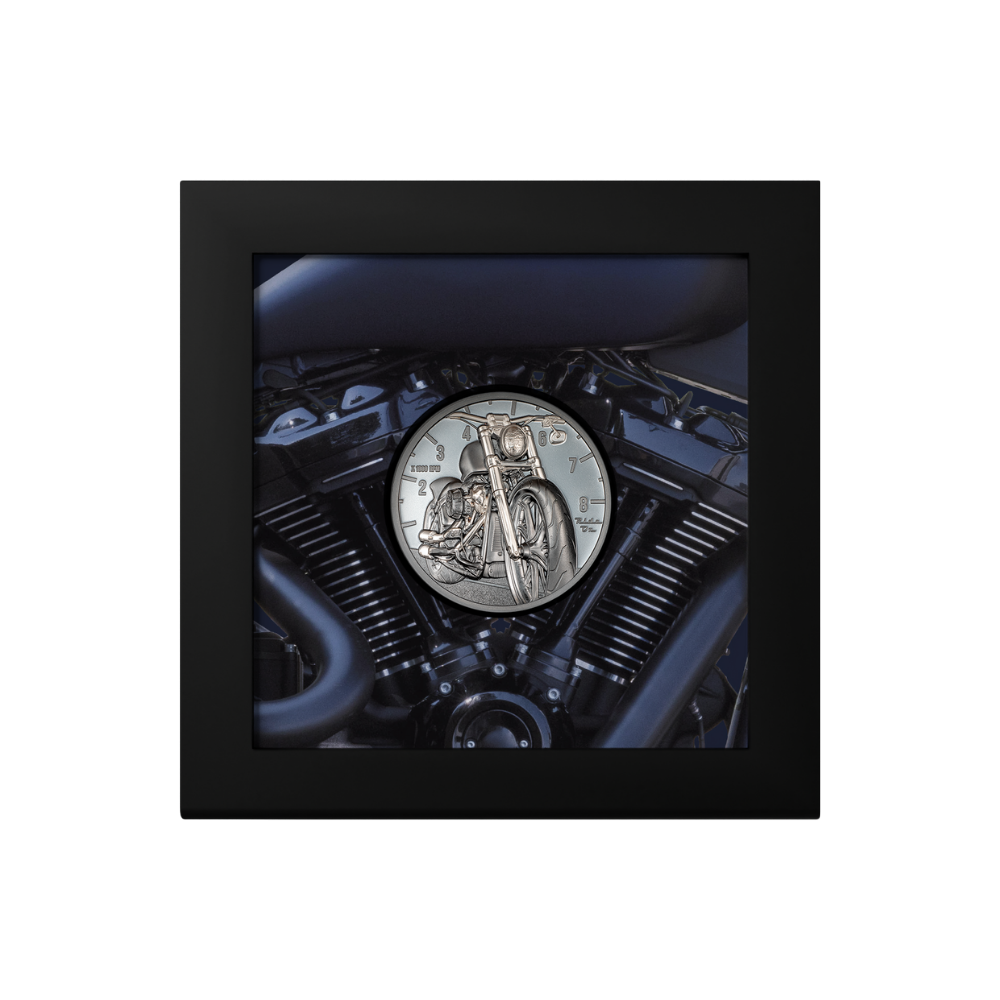 MOTORBIKE Journey 2 Oz Silver Coin $10 Cook Islands 2024