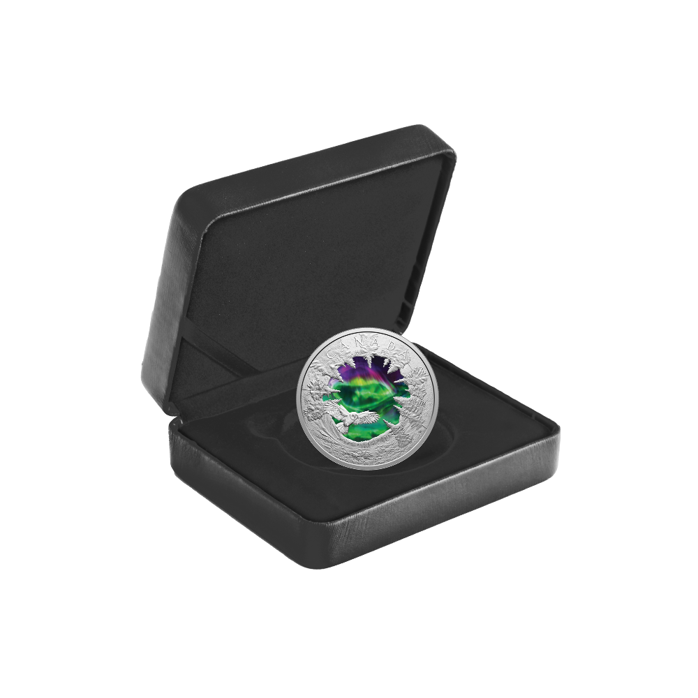 Magic of the Northern Lights 2 Oz Fine Silver Coin Canada 2025