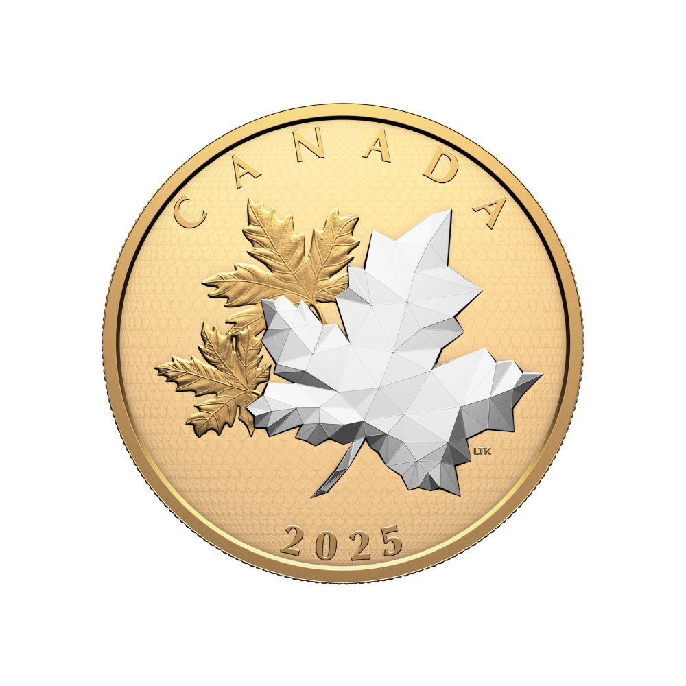 Maple Leaves in Motion 5 oz Fine Silver Coin Canada 2025