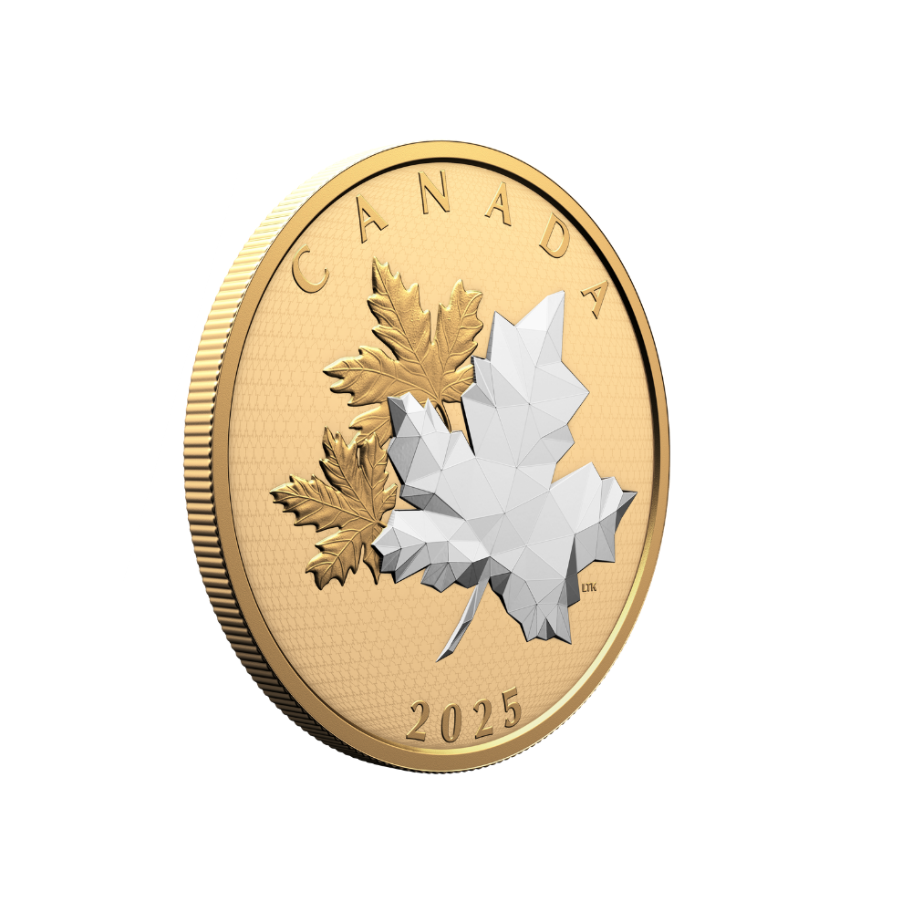 Maple Leaves in Motion 5 oz Fine Silver Coin Canada 2025